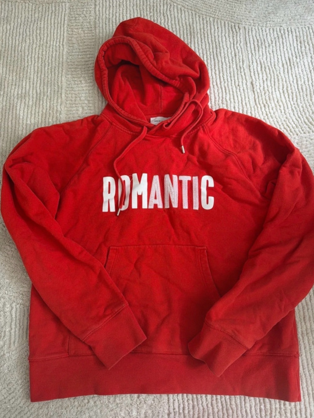 Wood Wood Red 'ROMANTIC' Crewneck Hoodie
